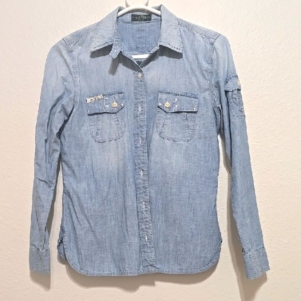 Ralph Lauren Light Blue Chambray Shirt S